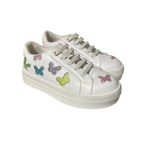🌻NEW w/box Kurt Geiger London  Mini Laney Butterfly Sneaker ToddlerGirl Size 12
